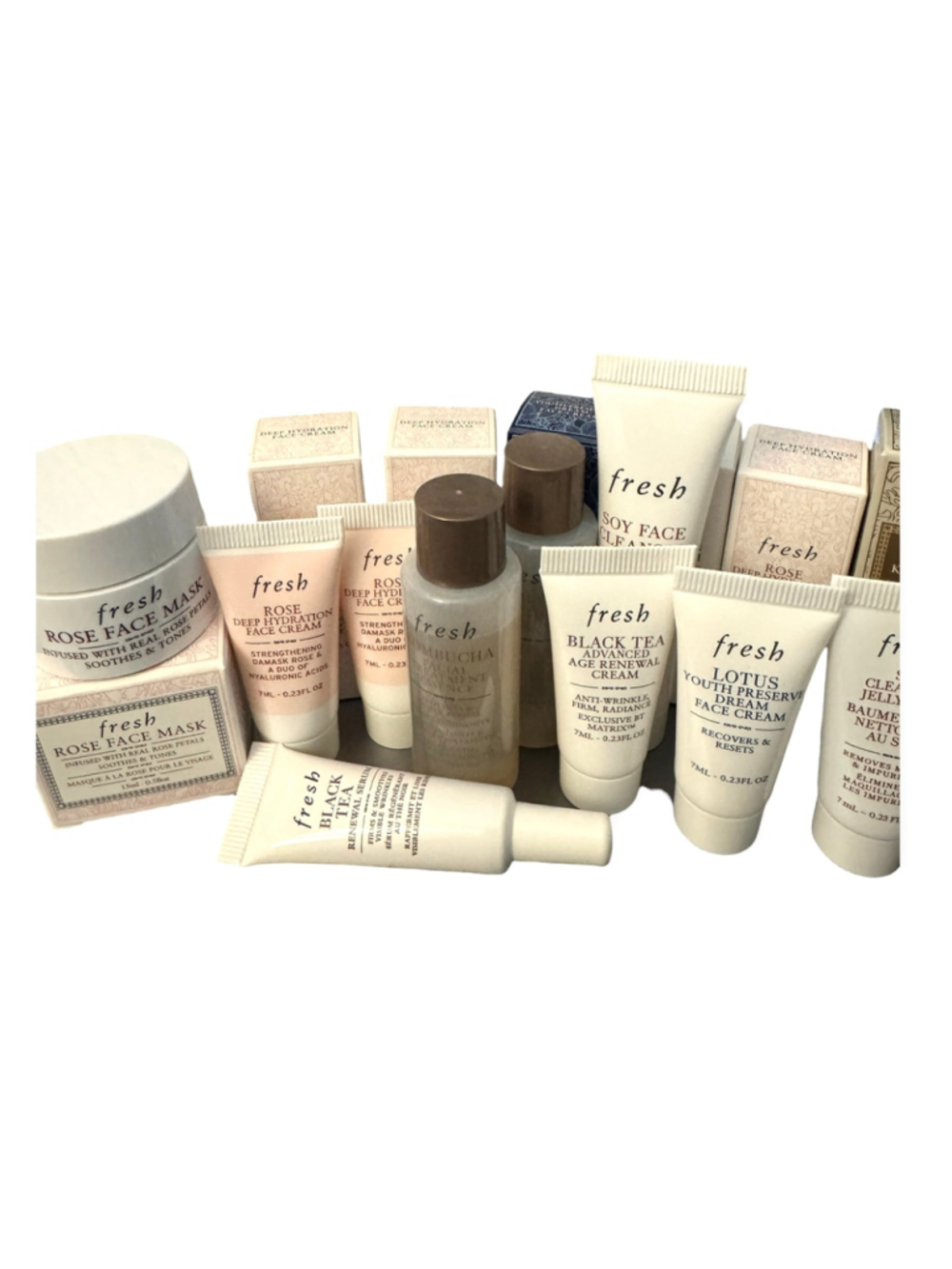 Fresh Skincare Mini Set, New. Travel Sized Cream/Cleanser/Essence/Mask. - Picture 3 of 7